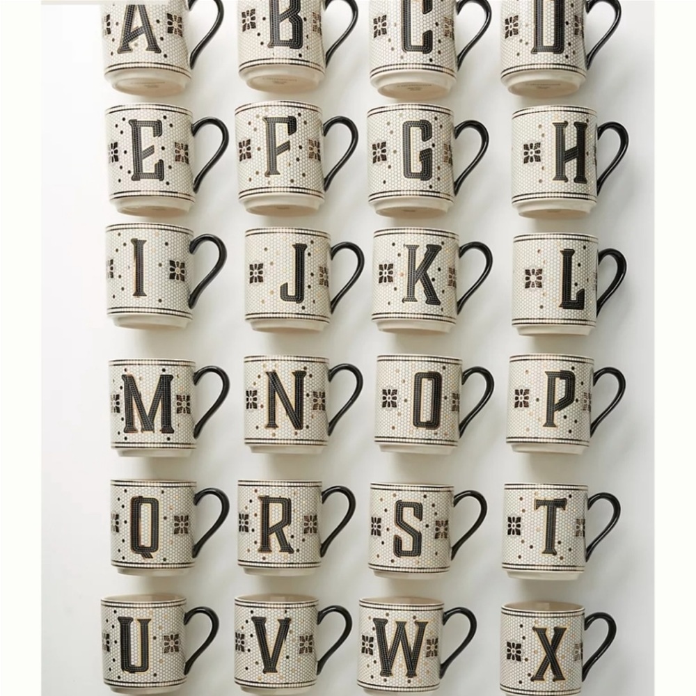 Tiled Margot Monogram Mug “J”
